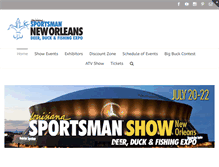 Tablet Screenshot of louisianasportsmanshow.com